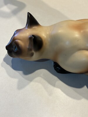 Vintage Blue Eyes Siamese Cat Napcoware # 260 (Like 258) Made In