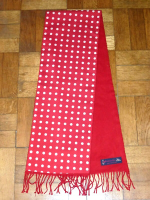 Vintage Krawattenhalter Fontainebleu Schal gepunktet Krawatte Dapper Mod Goodwood Retro