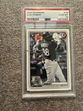 2020 Bowman Luis Robert RC  Rookie Card #18 PSA 10 Gem Mint White Sox 58515462. rookie card picture