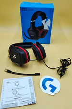 Parzialmente difettoso - Logitech G332 cuffie da gioco PC Mac Xbox One PS4 nero rosso