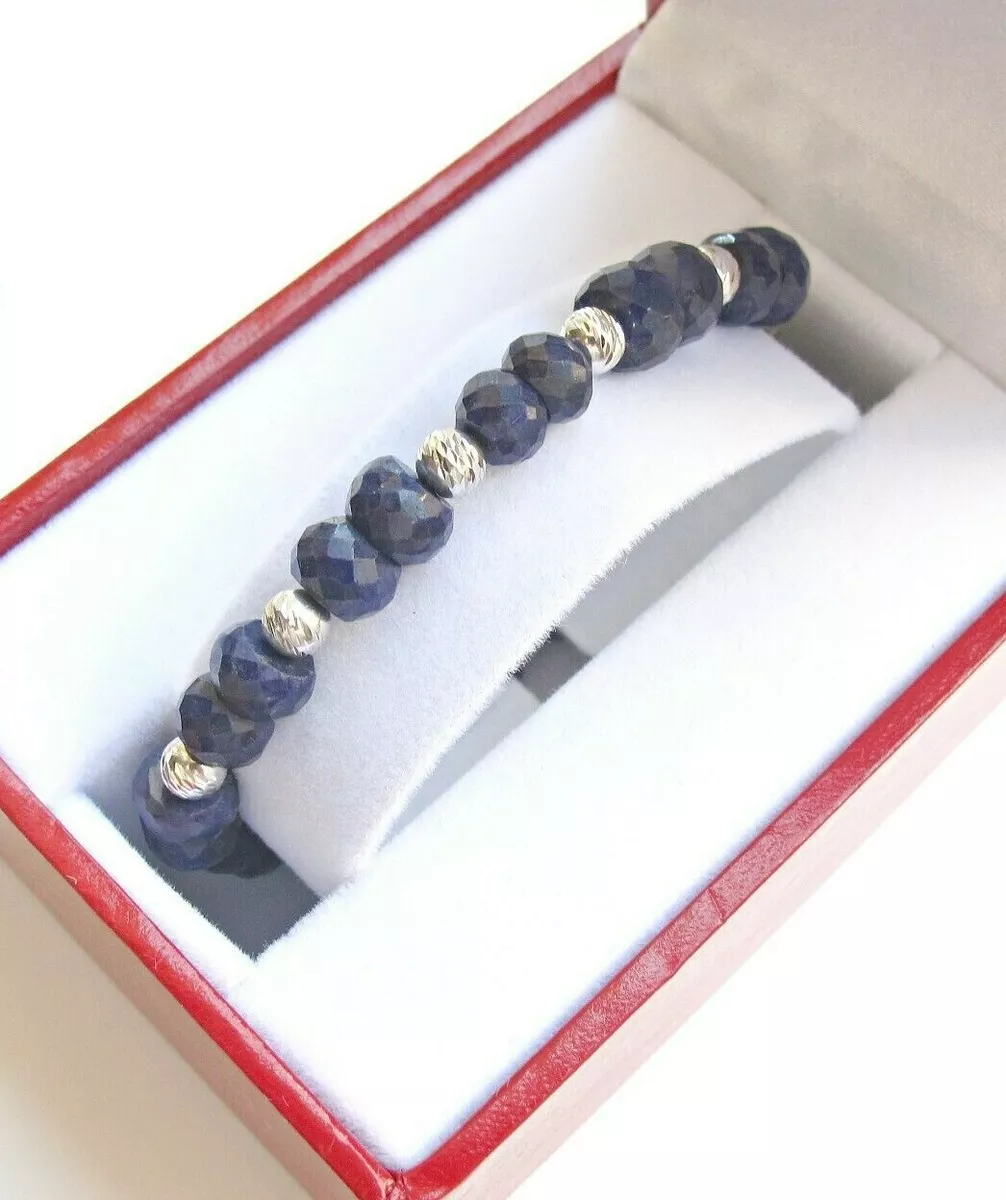 Mens diamond hotsell bead bracelet