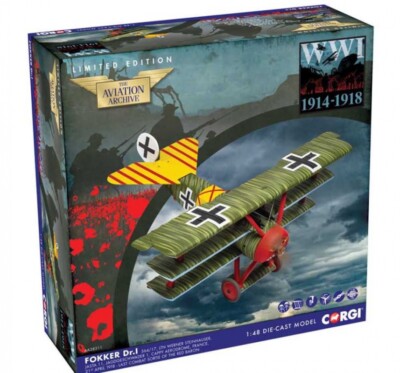 Fokker Dr.1 564/17, Ltn Werner Steinhauser, Jasta 11, Jagdgeschwader 1,Cappy ...