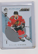 2018 2018-19 SP AUTHENTIC DYLAN SIKURA SPECTRUM FUTURE WATCH ROOKIE 49 BLACKHAWK