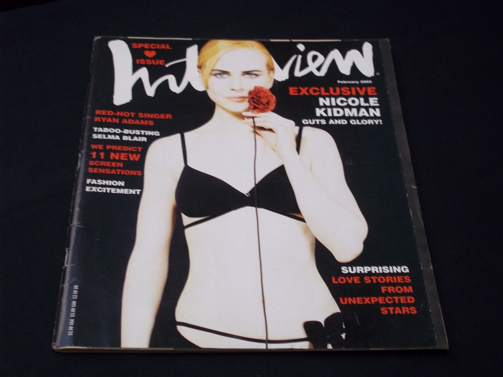 2002 February Interview Magazine - Nicole Kidman Front Cover - H 7575
