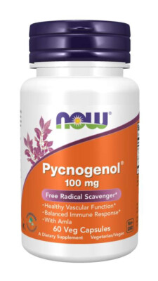 NOW Foods Pycnogenol, 100 mg, 60 Veg Capsules, (07/29)