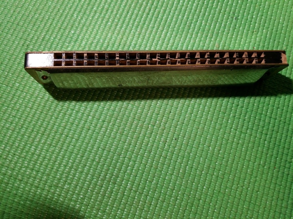 Vintage Original Butterfly Harmonica No.210 21 Holes Made In