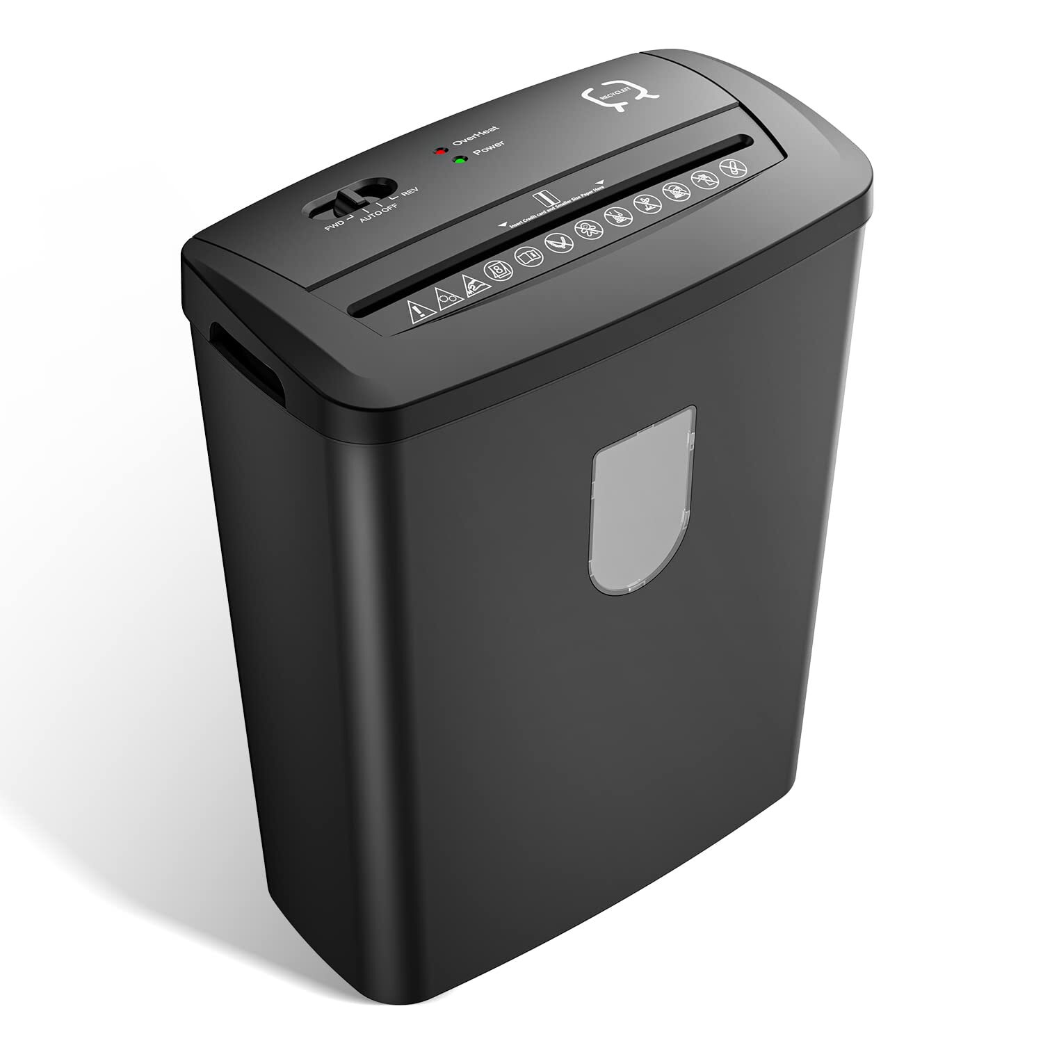 Paper Shredder for Home & Office Use, 8-Sheet Crosscut Paper, Credit Card and...-image