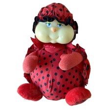 Peluche coccinelle Ajena vintage style luciole - tête phosphorescente - 25 cm