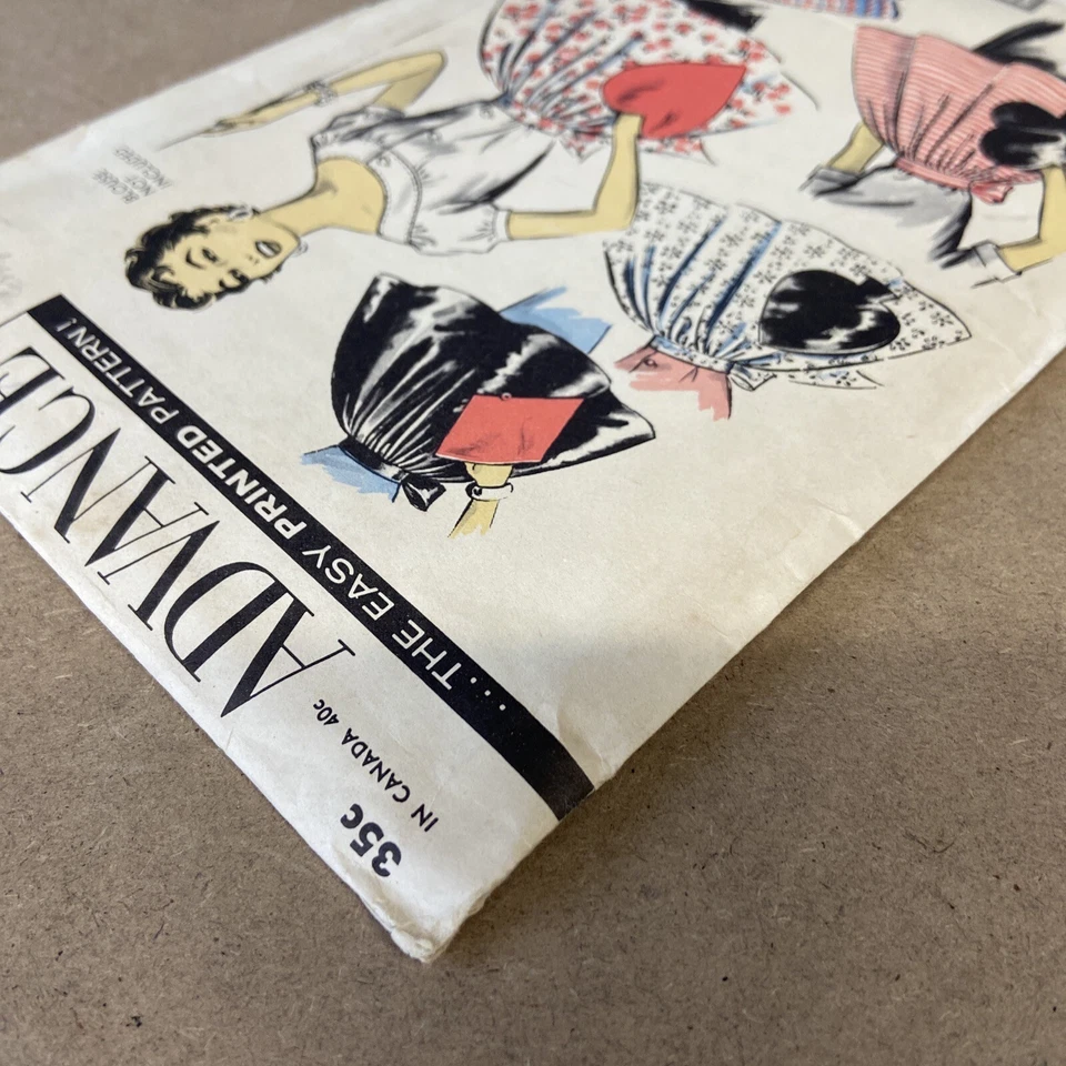 VTG Sewing Pattern Advance 8463 Apron Full One Size COMPLETE - Image 3 of 4