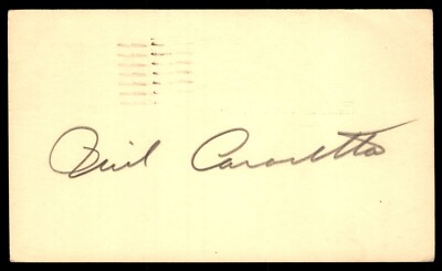 Phil Cavarretta Baseball Index Card Signed Auto Autograph (no COA) *g1