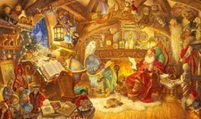 Scott Gustafson St.Nicholas In His Study Signed And  Numbered  With Certificate