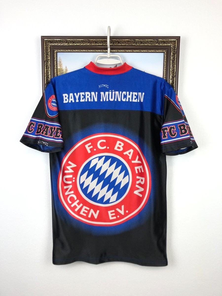 Vintage Nutmeg Bayern Munich Football Shirt Soccer Over Print