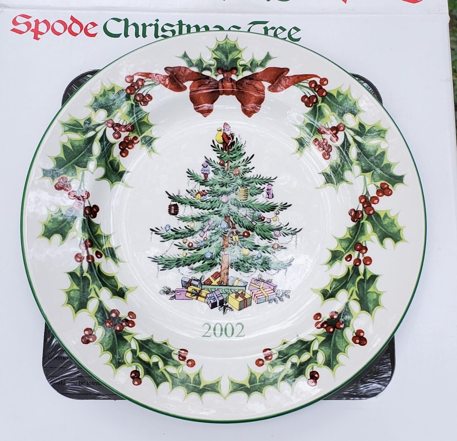 2002 Spode Christmas Tree Annual Collector Plate Made in England eBay