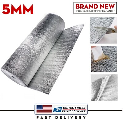 120''x40'' Firewall Sound Deadener Car Roof Heat Shield Insulation Deadening Pad