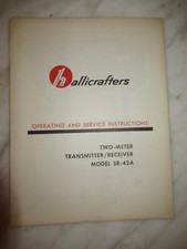 HALLICRAFTERS SR-42A TRANSMITTER RECEIVER MANUAL - ORIGINAL - NICE CONDITION