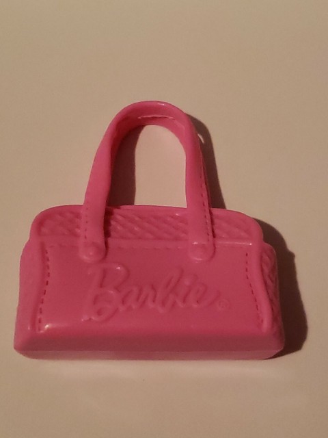 NEW BARBIE DOLL PINK PURSE SAYS BARBIE ON IT , OPENS | eBay