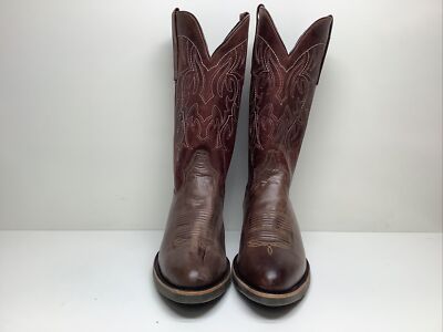 Mens Brown Leather Western Cowboy Boots JB Dillon Size 9.5 D s-l400.jpg main image 2