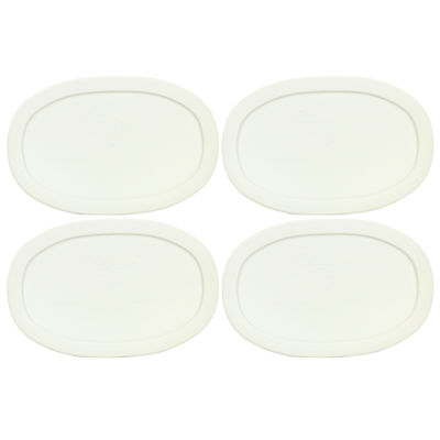 Corningware F-15-PC French White Lid Cover 4PK for 15oz Ceramic Casserole Dish