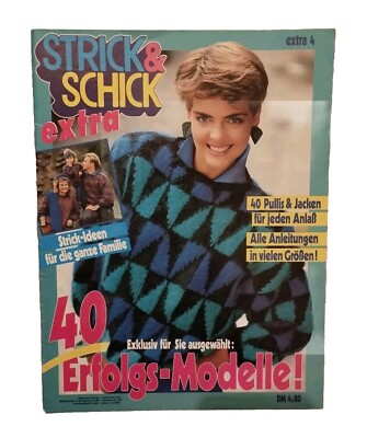 Strick & Schick extra 4 / 90er Pullis und Jacken Handarbeit Zeitschrift 
