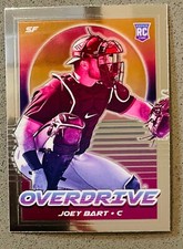 2021 Panini Chronicles Overdrive Baseball #4 Joey Bart Rookie Overdrive Insert