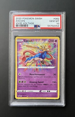 zacian vivid voltage pokemon card value 82/185 (CGC Universal Grade 9) GoldenFishGames Colorless Retreat Cost Zacian | Vivid Voltage |