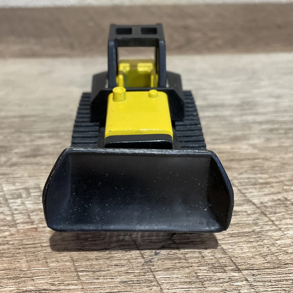 "Tractor bulldozer Tonka 1994 vintage cargador frontal plástico fundido a presión amarillo 3,25""" Foto 2 de 4