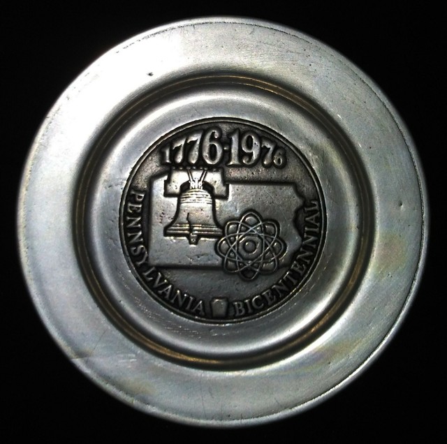 The RWP Wilton Company Pewter Pennsylvania Bicentennial Plate eBay