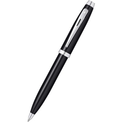 Sheaffer Ballpoint Pen 100 Glossy Black Finish Barrel with Cut-Out Clip E2933851