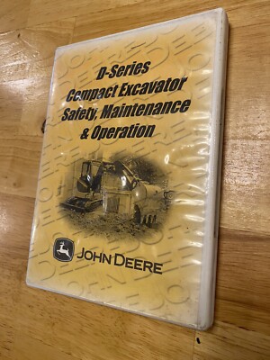 John Deere D-Series Compact Excavator DVD Maintenance & Operation Guide