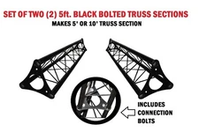 Two 5' Wide Triangular Trussing Mobile DJ Lighting Bolt Truss System Triangles  