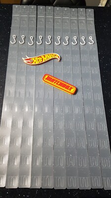 Hot Wheels / Matchbox- 10 x Hanging Strips & Hooks ☆BRAND NEW