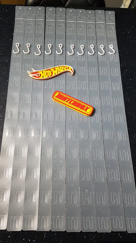 Hot Wheels / Matchbox- 10 x Hanging Strips & Hooks ☆BRAND NEW!☆ Hangs 120 Models - Image 2 of 4