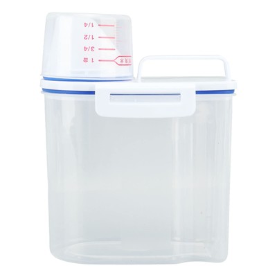 Rice Airtight Storage Container, 3 to 5Lbs Cereal Dry Food Flour Bin, Pet Dog...