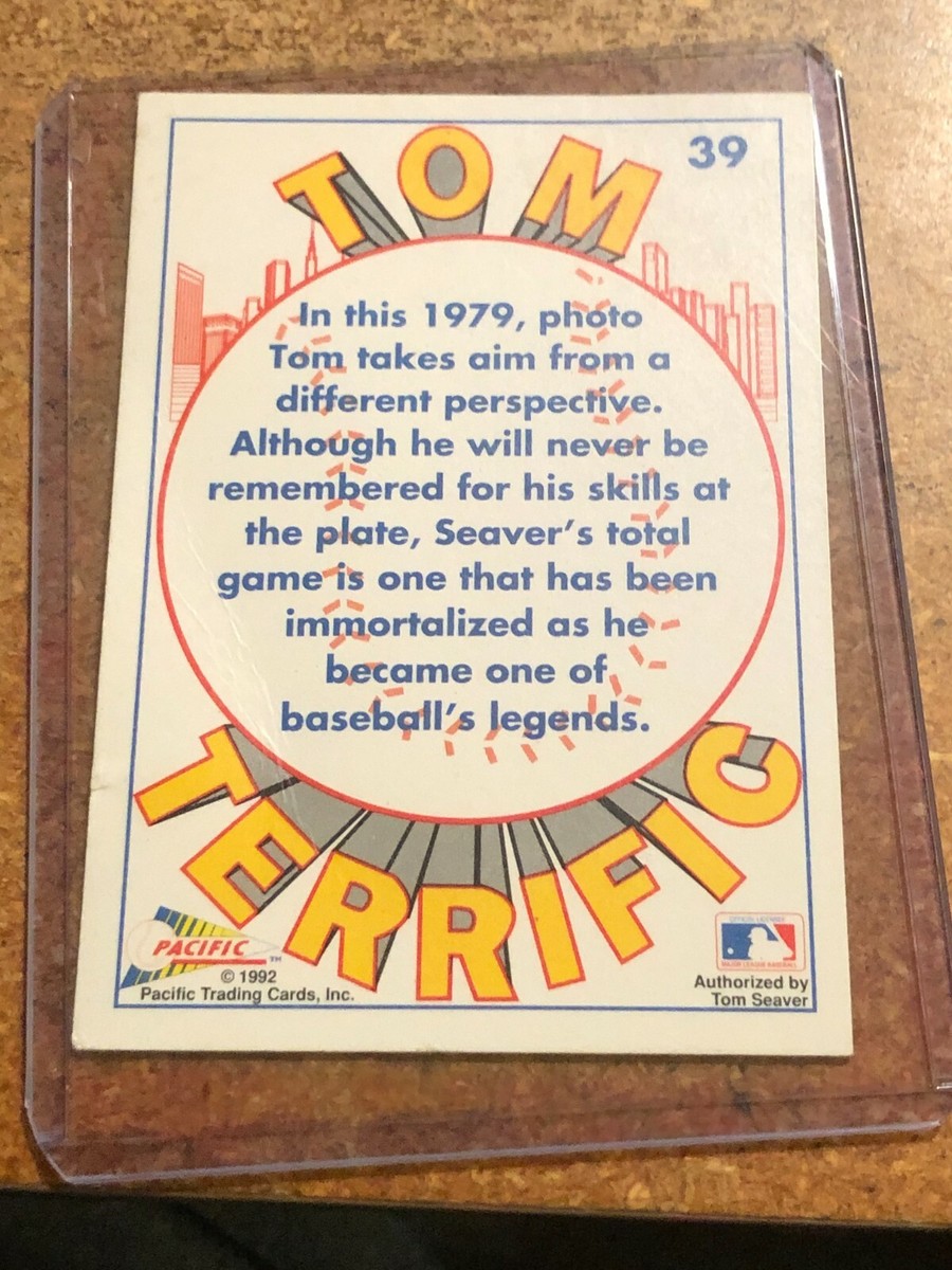 1992 Pacific Baseball Tom Seaver Tom Terrific # 39 Smooth Swing | eBay