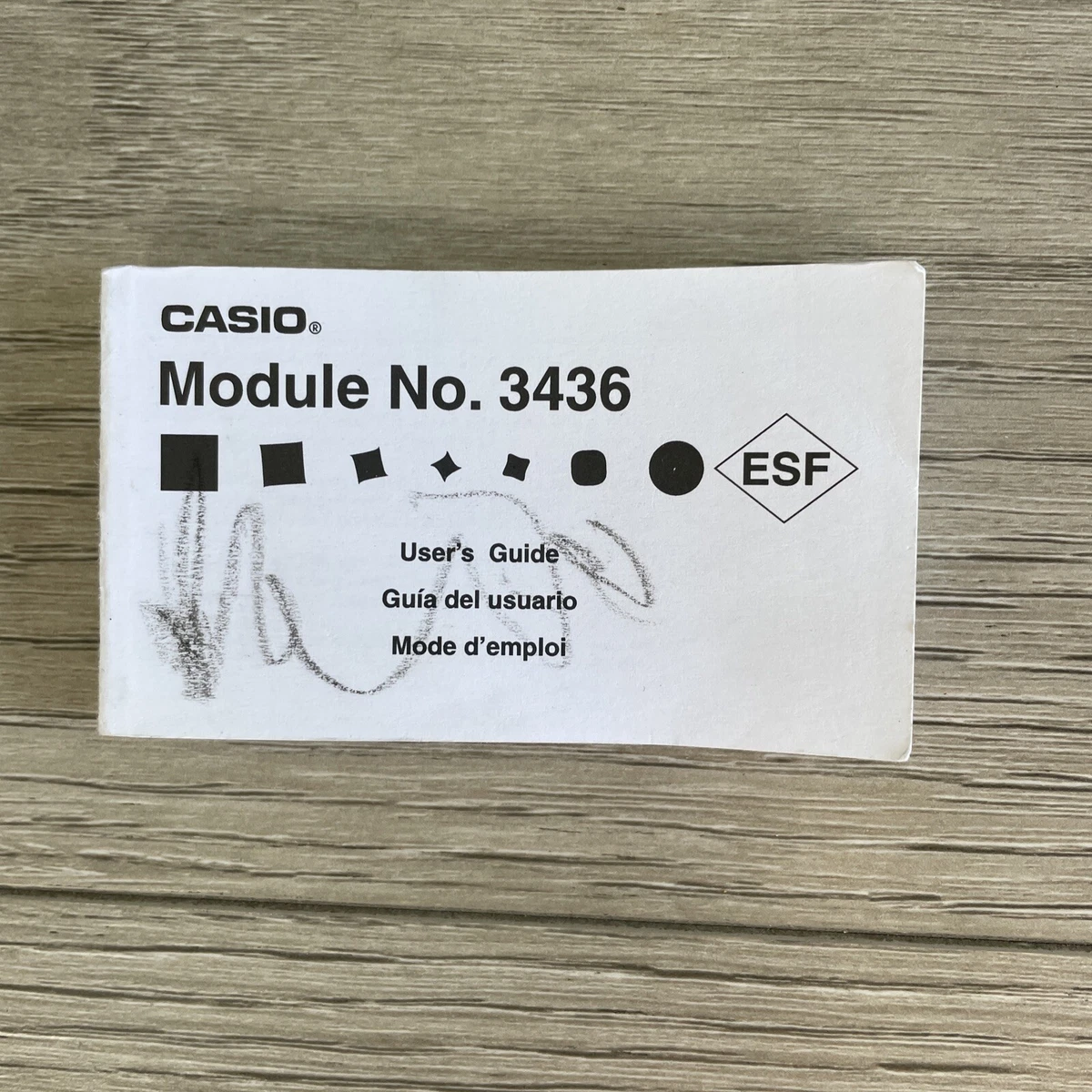 CASIO WATCH USER S GUIDE MODULE No 3436 Auctions Bargains Manual