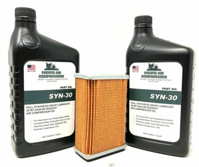 CURTIS E-57 MAINTENANCE KIT FSK-E5710SK WITH FULL SYNTHETIC OIL & AIR FILTER