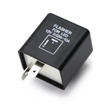 2-Pin Electronic LED Flasher Relay Turn Signal Light Rapid Fast Hyper Flash Fix