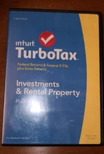 INTUIT TURBOTAX INVESTMENTS & RENTAL PROPERTY PREMIER FED & STATE TAX YEAR 2014