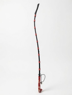 Custom Japanese Samurai Horse Whip Yumi-Muchi Genuine Bamboo Kinran Brocade New