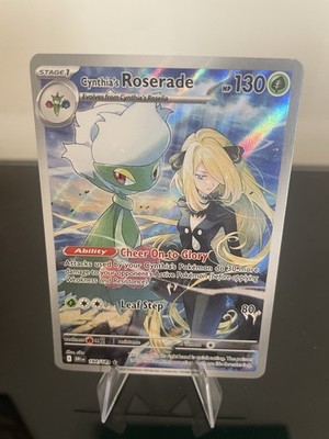 Cynthia's Roserade 184/182 Sv10: Destined Rivals illustration Rare Holo ...