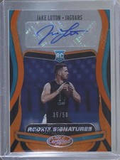 2020 Certified Rookie Signatures Orange Etch 35/50 Jake Luton #RS-JL Auto vt0