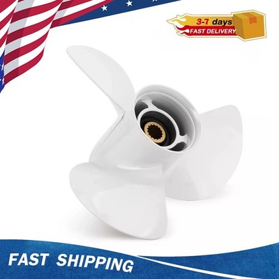 13 1/4X17 Outboard Propeller For Yamaha 50-130HP Boat OEM 15 Spline Tooth