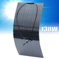 Solarpanel 130W Flexibel Monokristallin Solarmodul FüR Wohnmobil Camping Balkon