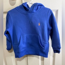 Boys Polo by Ralph Lauren Blue Pullover Hoodie Size 2T NEVER WORN NWOT