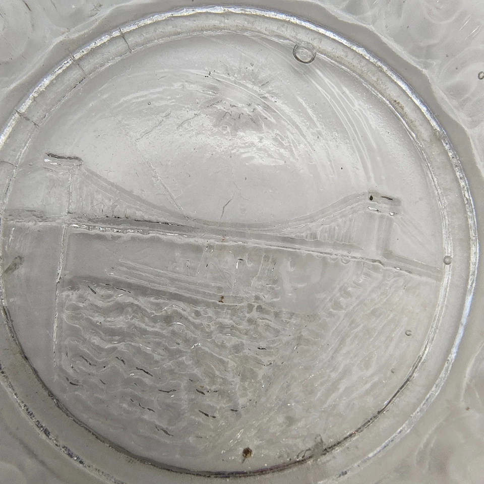 C. 1855 Pressed Glass Cup Plate Lee-Rose 636 Maid of the Mist Niagara Bridge - Image 4 of 4