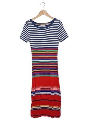 AJC Strickkleid Damen Kleid Gr. DE 38 rot-weiß-blau Casual-Look