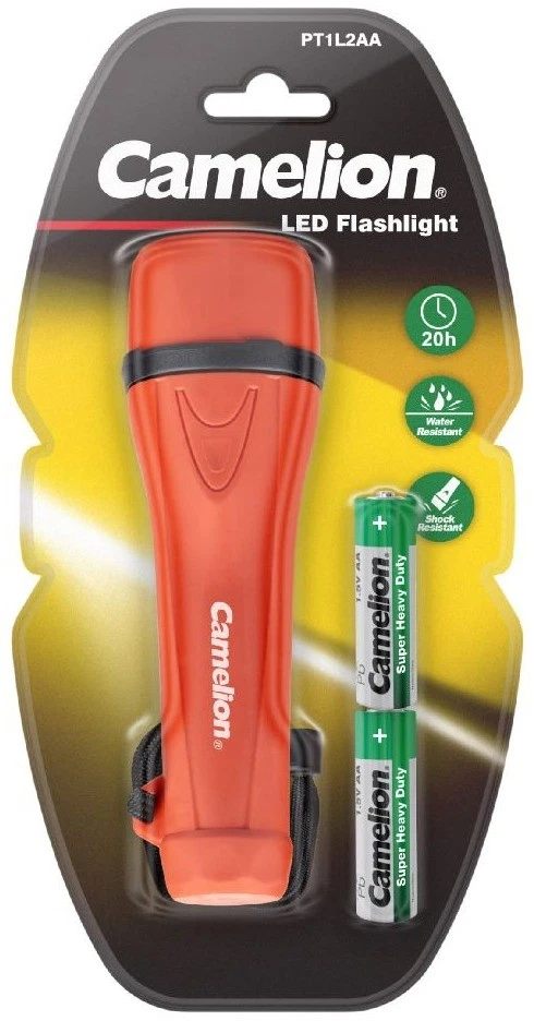 Lampe torche LED Camelion PT1L2AA rouge - Photo 1/1