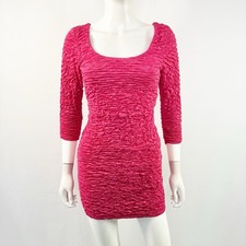 Arden B. Raspberry Pink Mini Dress Size S Formal Cocktail Party Ruched Scrunched