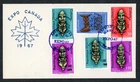Haiti Culture Amulets Expo Canada 1967 FDC Scott 567-570 C280-C281