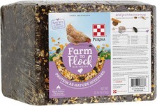 Purina Farm to Flock Protein Block for Chickens  Turkeys, 20 Pound Block